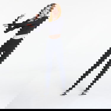 Crop top adidas Performance Stella McCartney Training Longsleeve Crop Black Svart | JW4566, 3