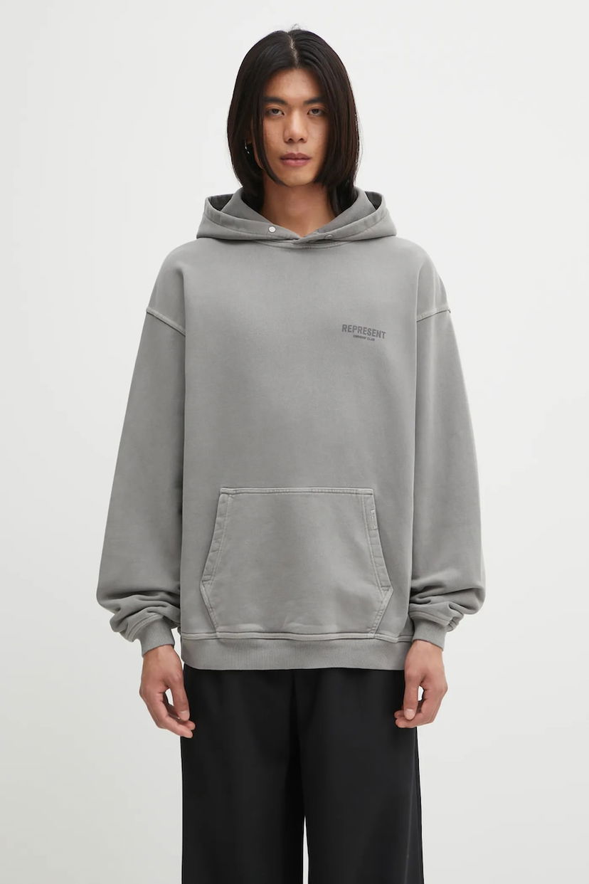 Sweatshirt Represent Clo Represent England Legacy Hoodie Grå | MLM100374