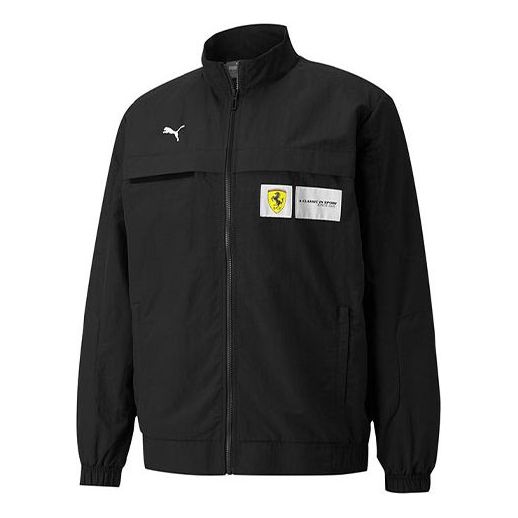 Vindjacka Puma Ferrari Racing Series Logo Stand Collar Jacket Svart | 531644-01