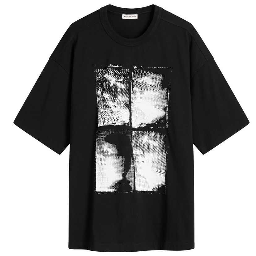 T-shirt YMC YMC Triple Faces T-Shirt, Size Small Svart | P6ZAD-01