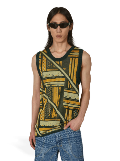 Sweater Ahluwalia Kalonji Knit Vest Flerfärgad | M-AHLU-KN007-SS23-YA03  GR