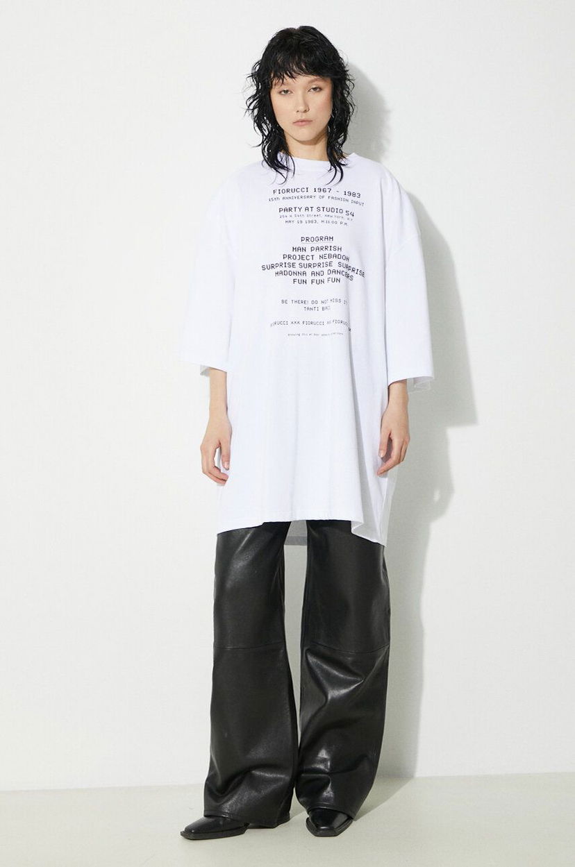 T-shirt Fiorucci Fiorucci Invitation Print T-Shirt Vit | U01FPTSH107CJ01WH01
