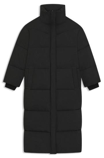 Pufferjacka BOSS Long Puffer Jacket Water-Repellent Finish Svart | 50548045, 0