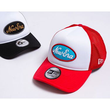 Keps New Era 9FORTY A-Frame Trucker Oval Red / White One Size Röd | 60435036, 3