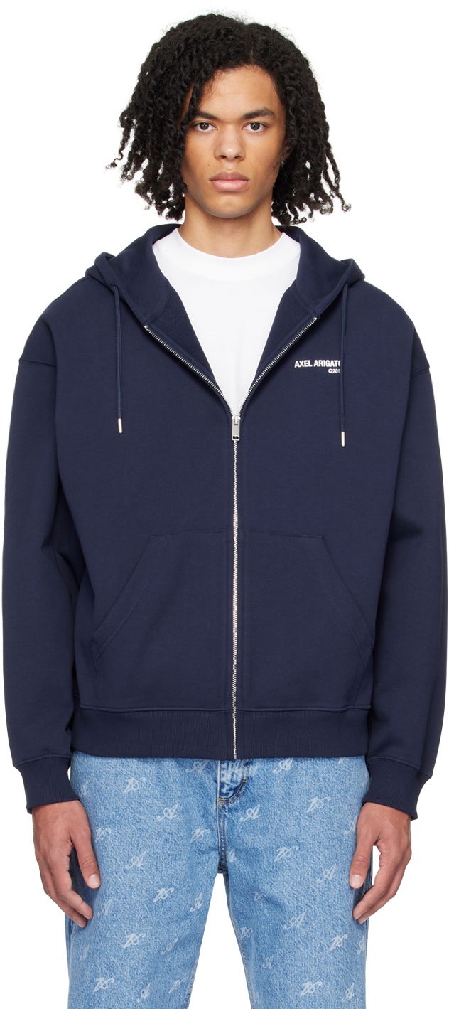 Sweatshirt AXEL ARIGATO Field Hoodie Mörkblå | A2217003