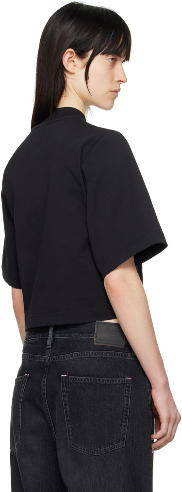 Crop top Palm Angels Palm Angels 'Bear In Mind' Cropped T-Shirt Svart | PWAA020S25JER0051060, 2