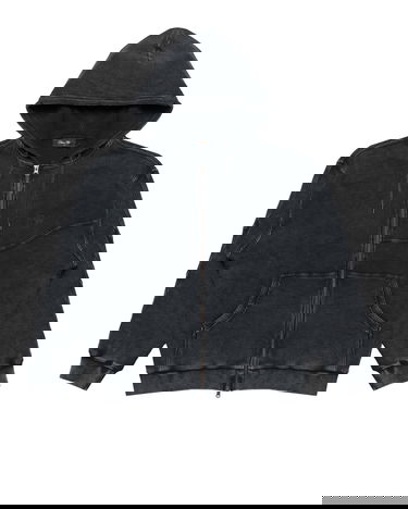 Sweatshirt Dime Dime Premium Waffle Zip Hoodie Svart | DIMESU258BLK, 4