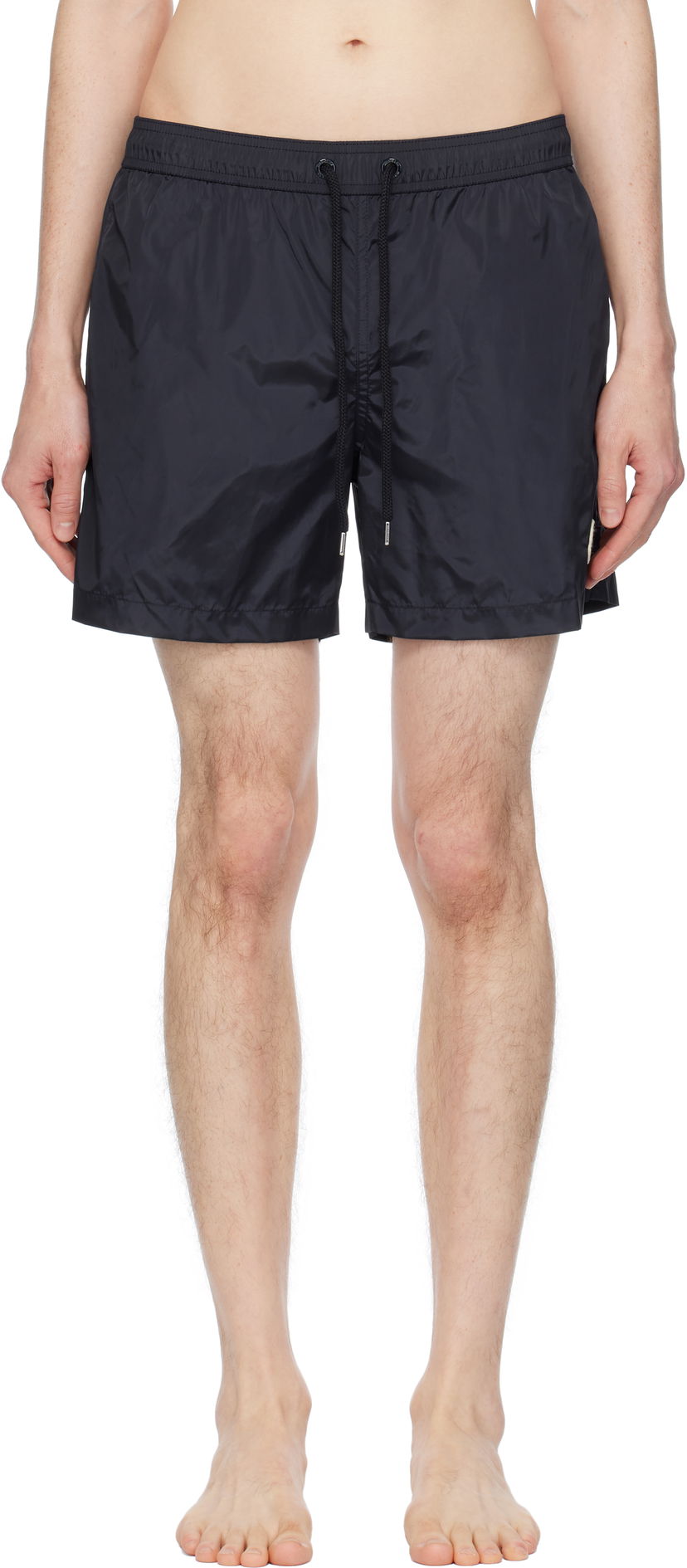 Badkläder Moncler Moncler Logo Patch Swim Shorts Svart | K10912C0000353326