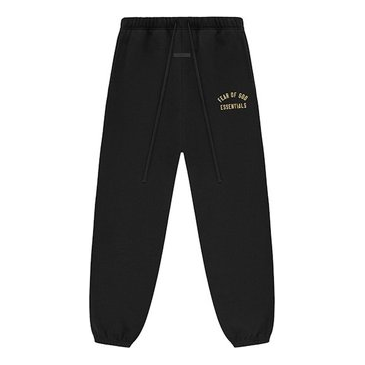 Träningsbyxor Fear of God Fear of God Essentials Curved Logo Sweatpants Svart | 130BT242028F