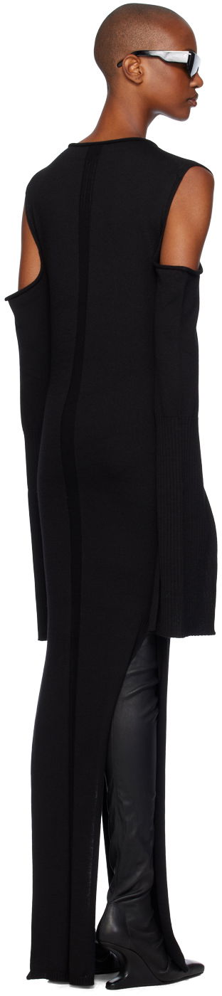 Klä Rick Owens Rick Owens Porterville Cape Sleeve Maxi Dress Svart | RP02D3610 M, 2
