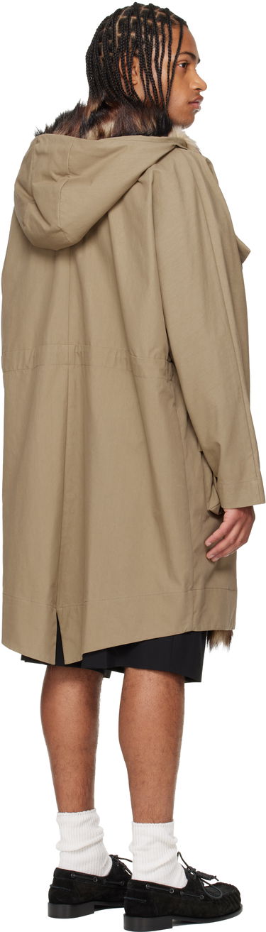 Parkas Simone Rocha Simone Rocha Multi Pocket Faux Fur Lined Parka Coat Beige | 2078B 1267, 2
