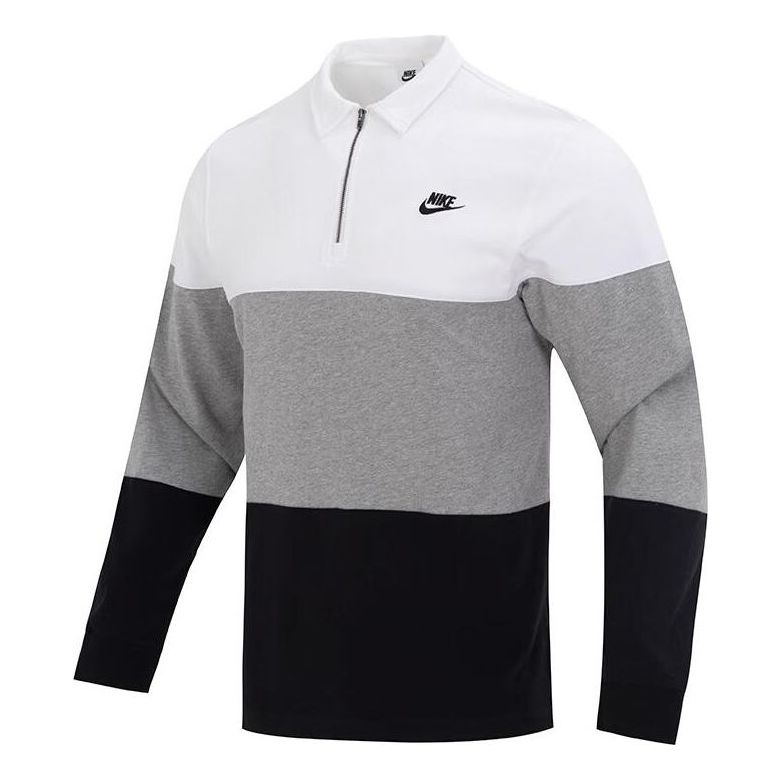 Polotröja Nike Club Knit CB Long-Sleeve Top Svart | FB7798-100, 0