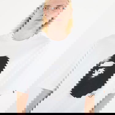 T-shirt BAPE Spray Print Ape Head Relaxed Fit T-Shirt Vit | 001TEL801334MWHT, 1