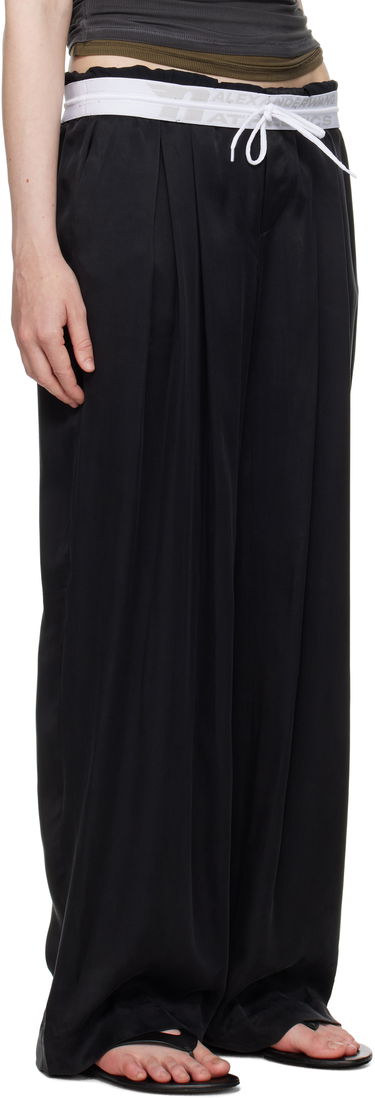 Byxor Alexander Wang Alexander Wang Pre-Styled Turn-Down Waistband Trousers Beige | 1WC2254844, 4