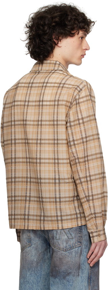 Skjorta Represent Clo Represent Sheer Flannel Shirt Beige | MLM2907, 2