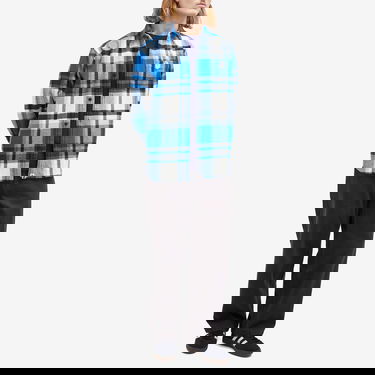 Skjorta BAPE Checked Overshirt Blå | 001SHK801004M-BLU, 4