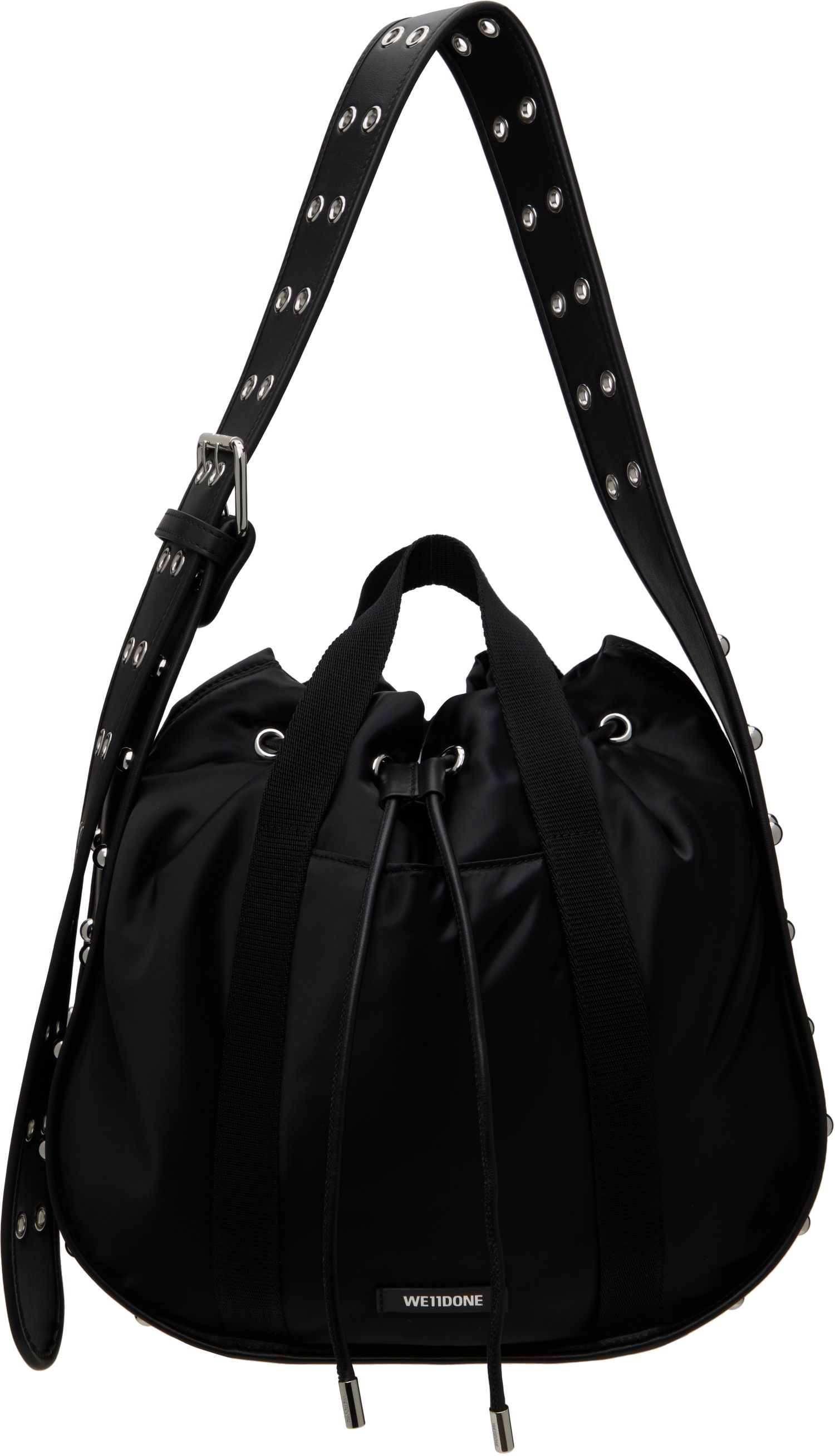 Handväska We11done We11done Belted Punk Drawstring Bag Svart | WD-AB0-25-482-U-BK, 0