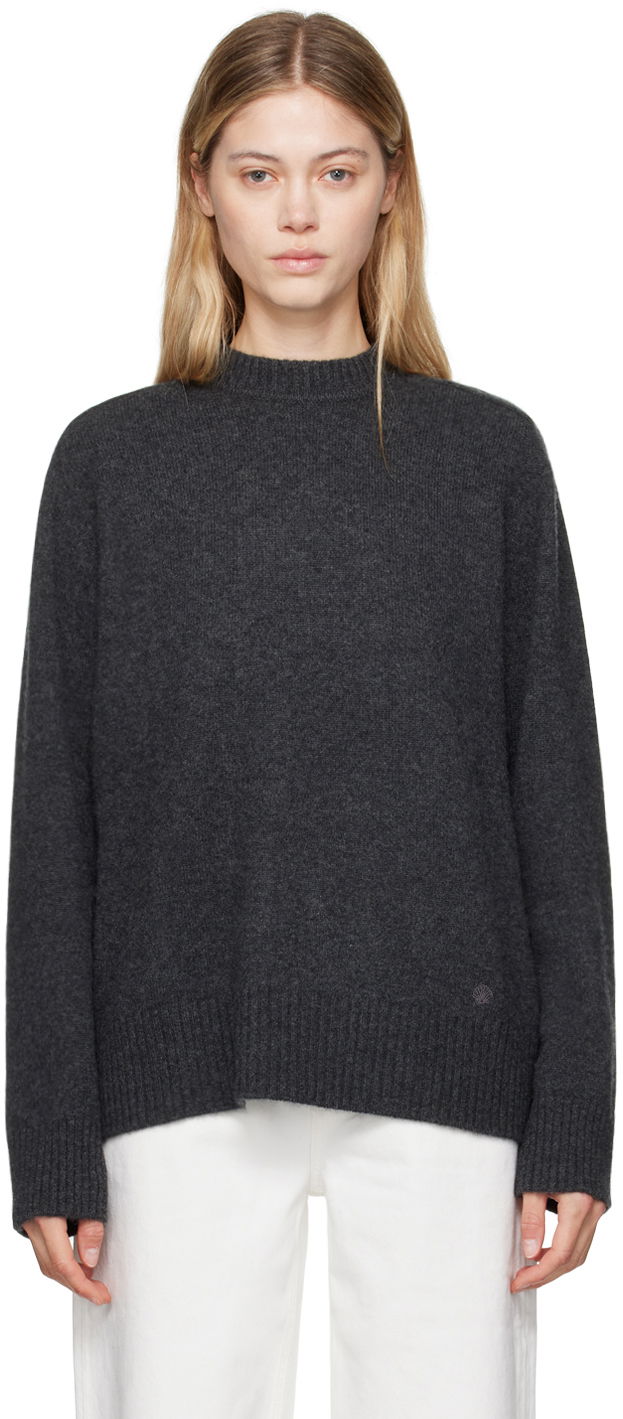 Sweater Loulou de Saison Loulou de Saison Baltra Crewneck Sweater Grå | BALTRA