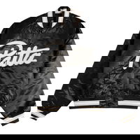 Patta Script Logo Satin Varsity Jacket, Size Small