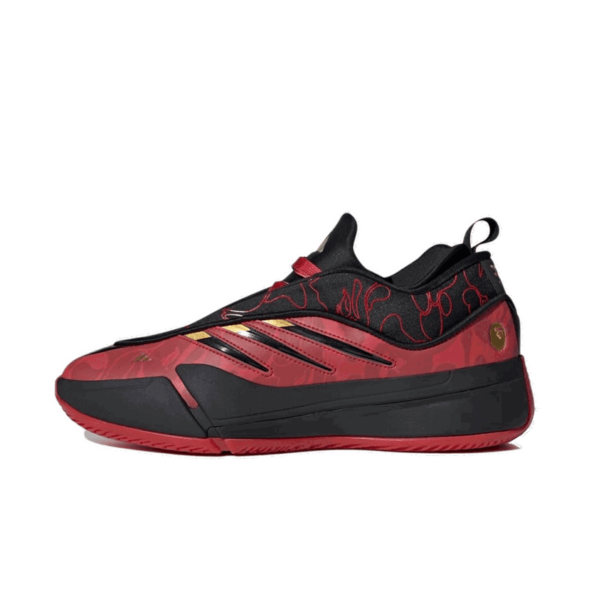 Sneakers och skor adidas Originals BAPE x Dame 9 "Better Scarlet" Röd | IH0786