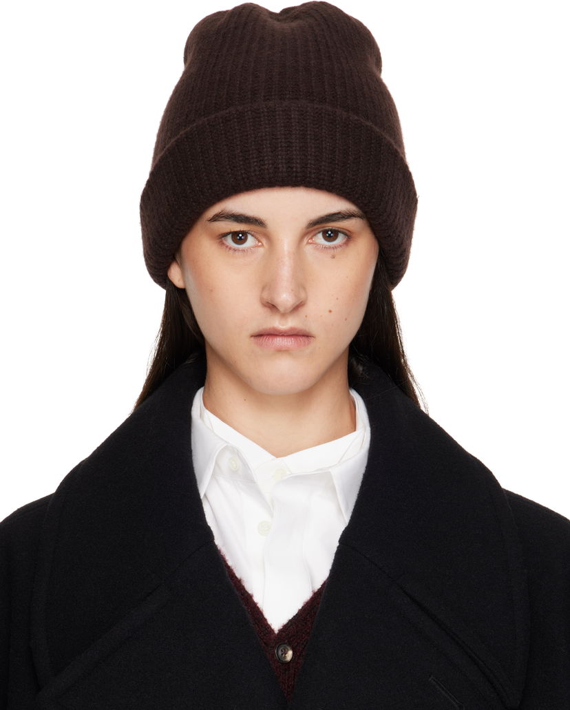 Mössa Maison Margiela Maison Margiela Cashmere Beanie Brun | S50TB0014 M13145