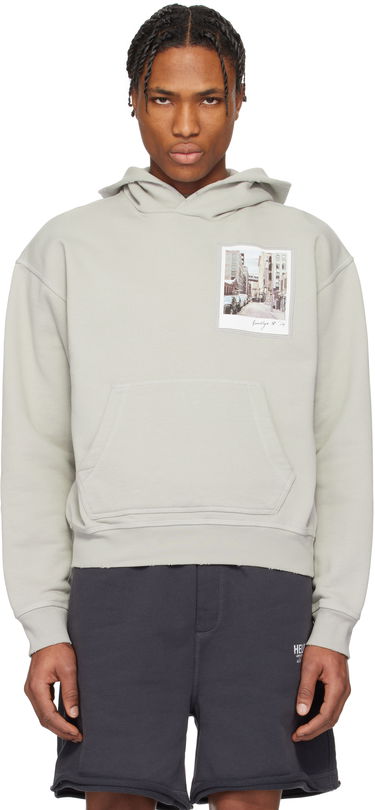 Sweatshirt Helmut Lang Helmut Lang Brooklyn Postcard Hoodie Grå | O10HM520, 0