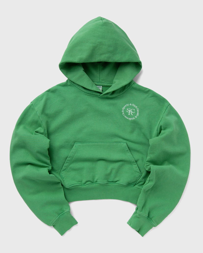 Sweatshirt Sporty & Rich SRHWC Cropped Hoodie Grön | WS070S405SV