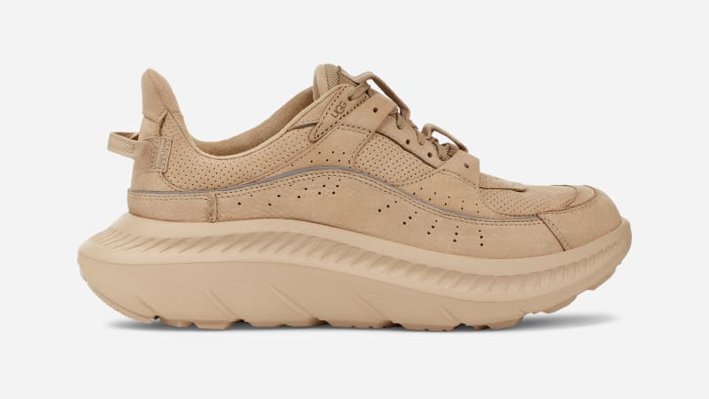 Kläder UGG ® CA805 V2 Nubuck Trainer in Brown, Size 7, Leather Beige | 1127111-MDSD