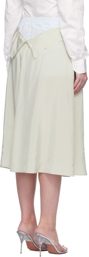 Kjol Maison Margiela Maison Margiela 'Anonymity Of The Lining' Midi Skirt Grön | S51ME0037 S76632, 2