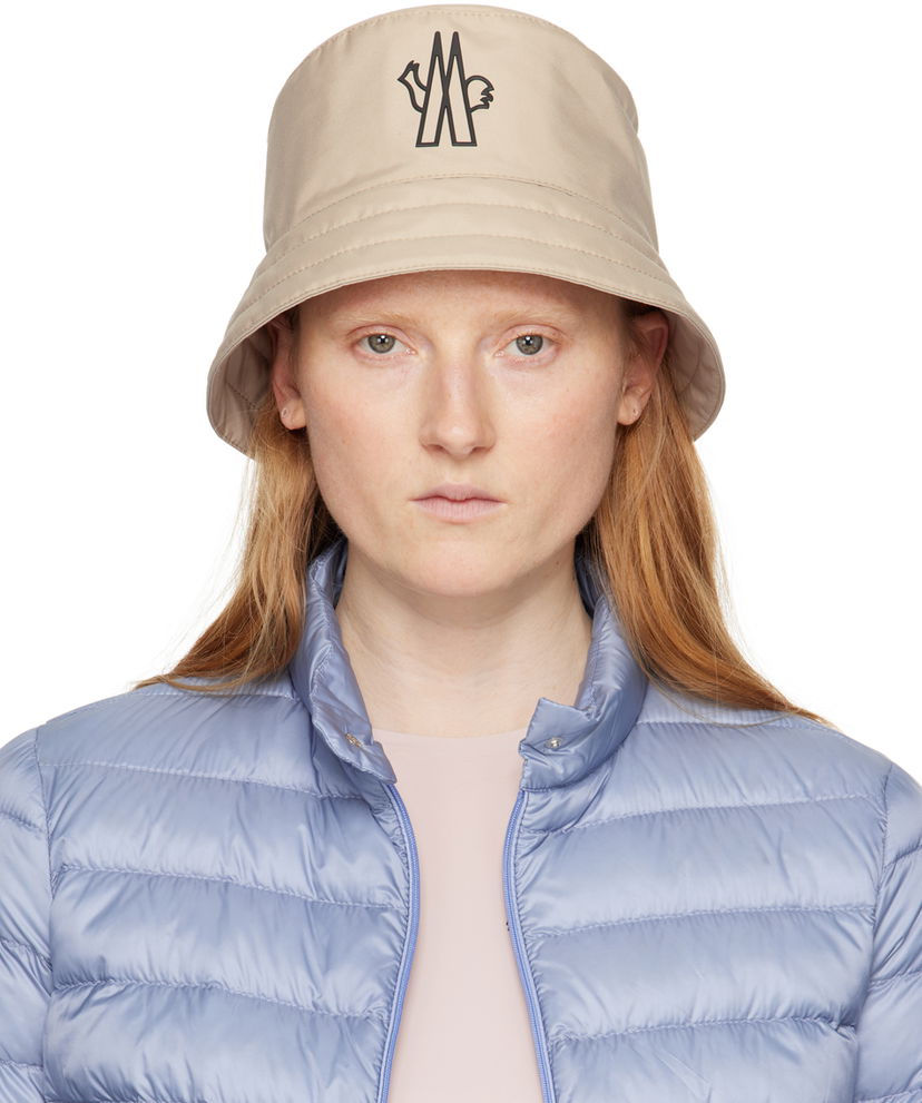 Hatt Moncler Bonded Bucket Hat Beige | J10983B0000153694