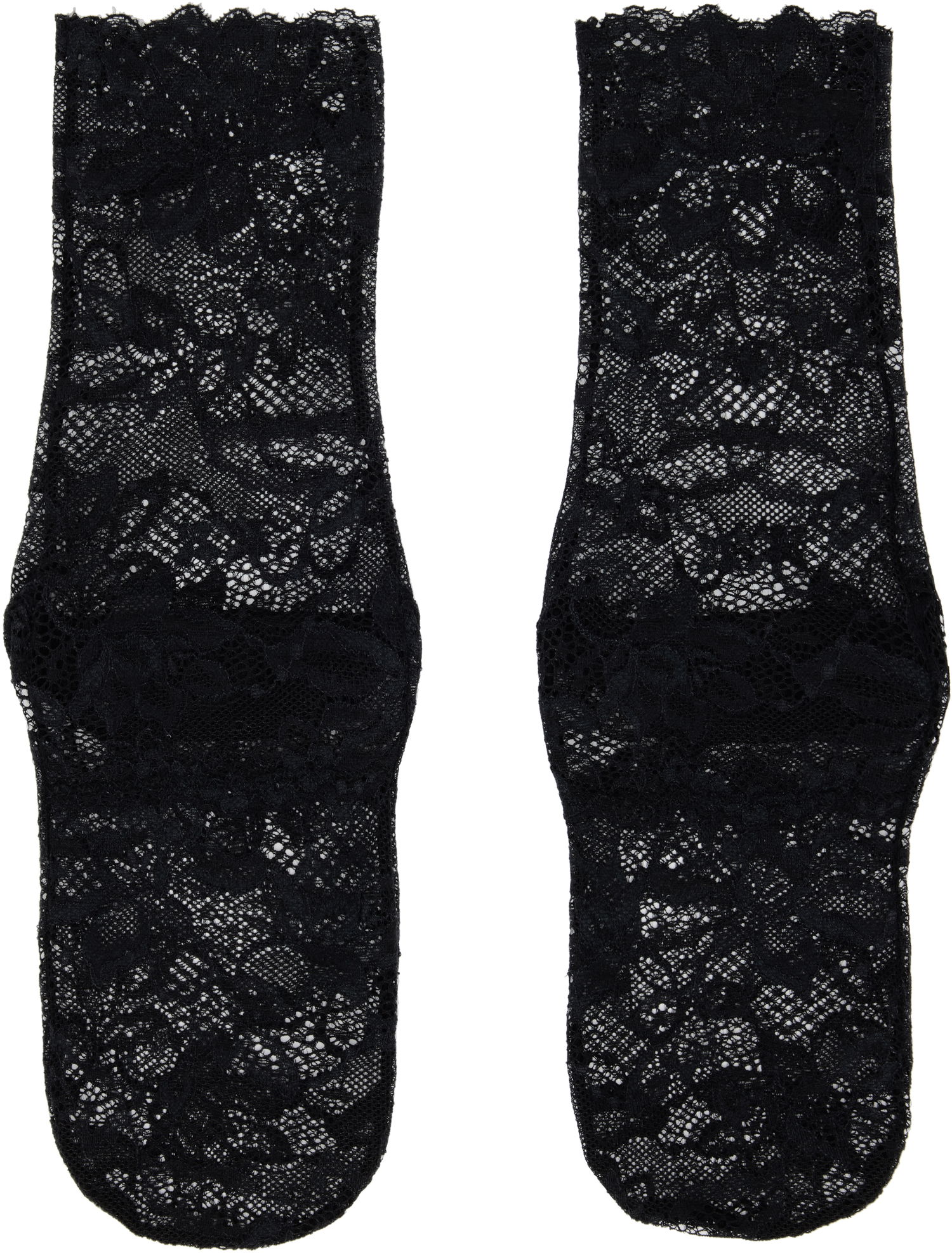 Strumpor UNDERCOVER UNDERCOVER Floral Lace Socks Svart | UC1E1L04, 0