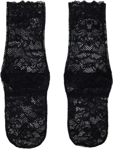 Strumpor UNDERCOVER UNDERCOVER Floral Lace Socks Svart | UC1E1L04, 0