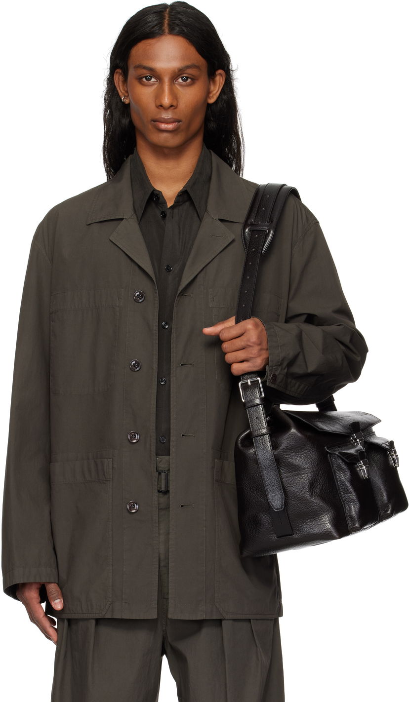 Handväska LEMAIRE Lemaire Workwear Shirt Jacket Svart | OV1013 LF1356