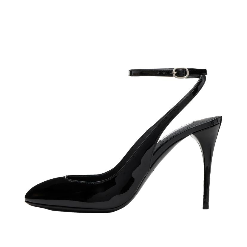 Sneakers och skor Alaïa Patent Calfskin Slingback Heels Svart | AA3E052CK168
