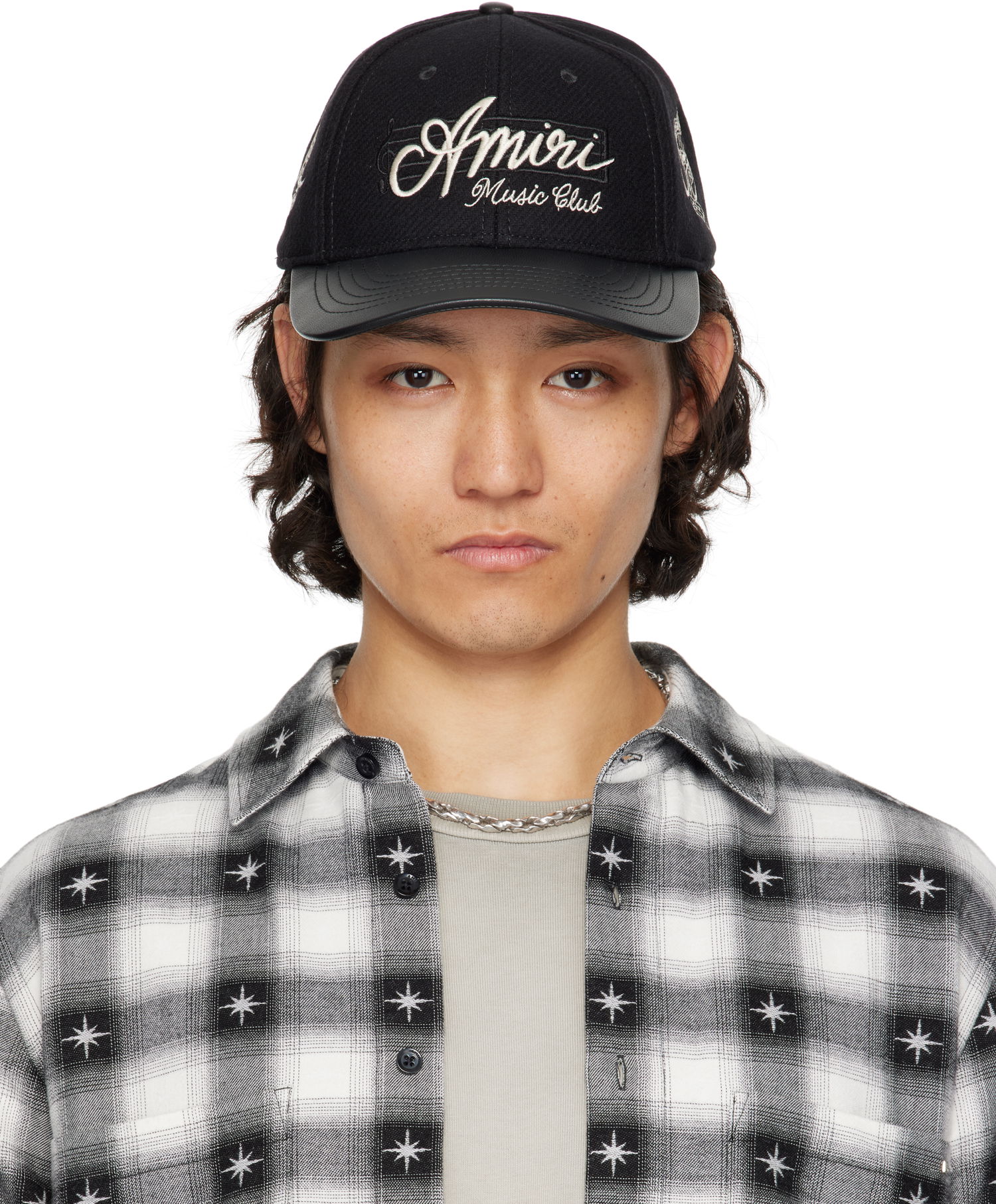 Keps AMIRI Amiri 'Music Club' Baseball Cap Svart | AMHACP1044, 0