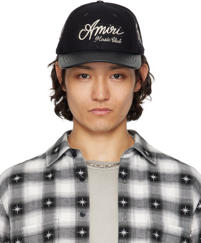 Keps AMIRI Amiri 'Music Club' Baseball Cap Svart | AMHACP1044