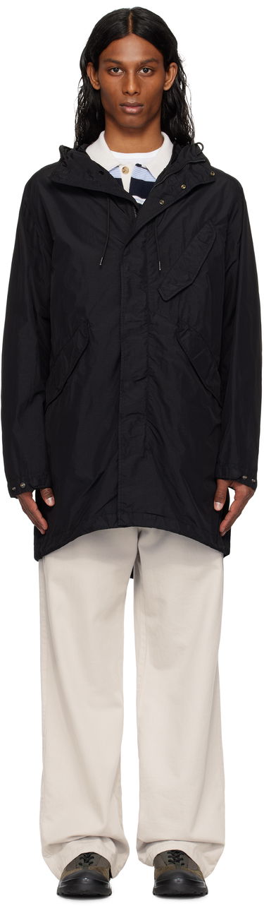 Vindjacka C.P. Company C.P. Company Flatt Nylon Goggle Fishtail Parka Svart | 18CMOW064A-005991G, 0