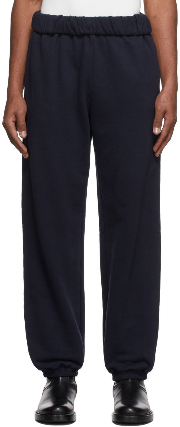 Träningsbyxor Dion Lee Cotton Lounge Pants Mörkblå | C2034S22