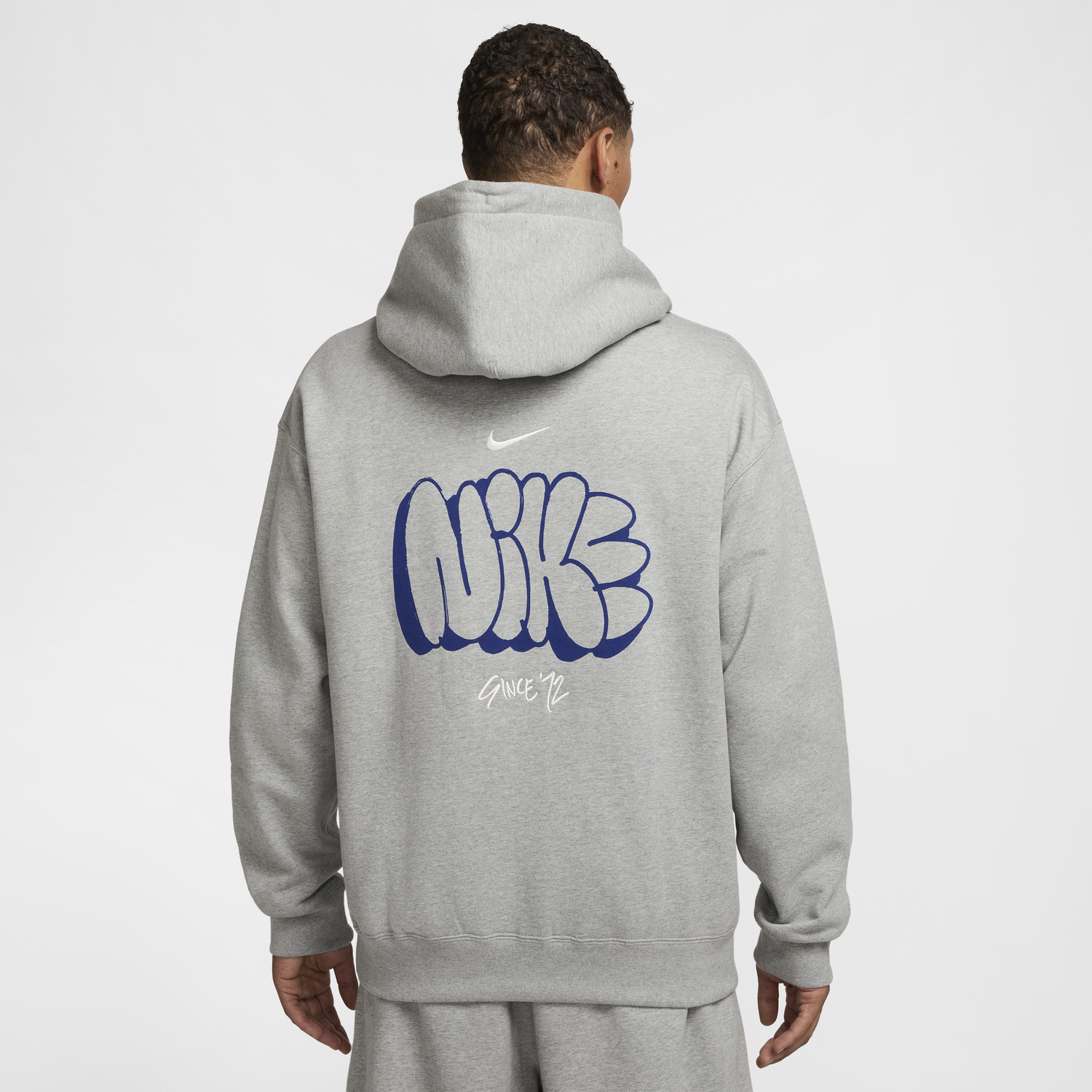 Sweatshirt Nike Fleece Hoodie With Hood Grå | HQ4181-063, 0