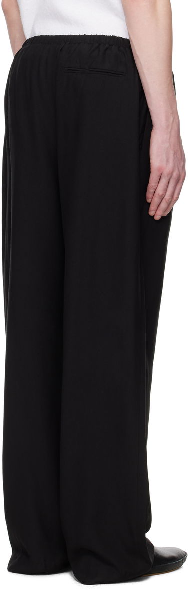 Byxor The Row The Row Xon Drawstring-Waist Trousers Svart | 990-W3893, 2