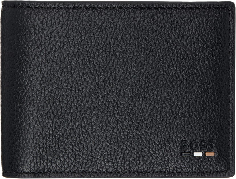 Plånbok BOSS Leather Bifold Wallet Svart | 50536512