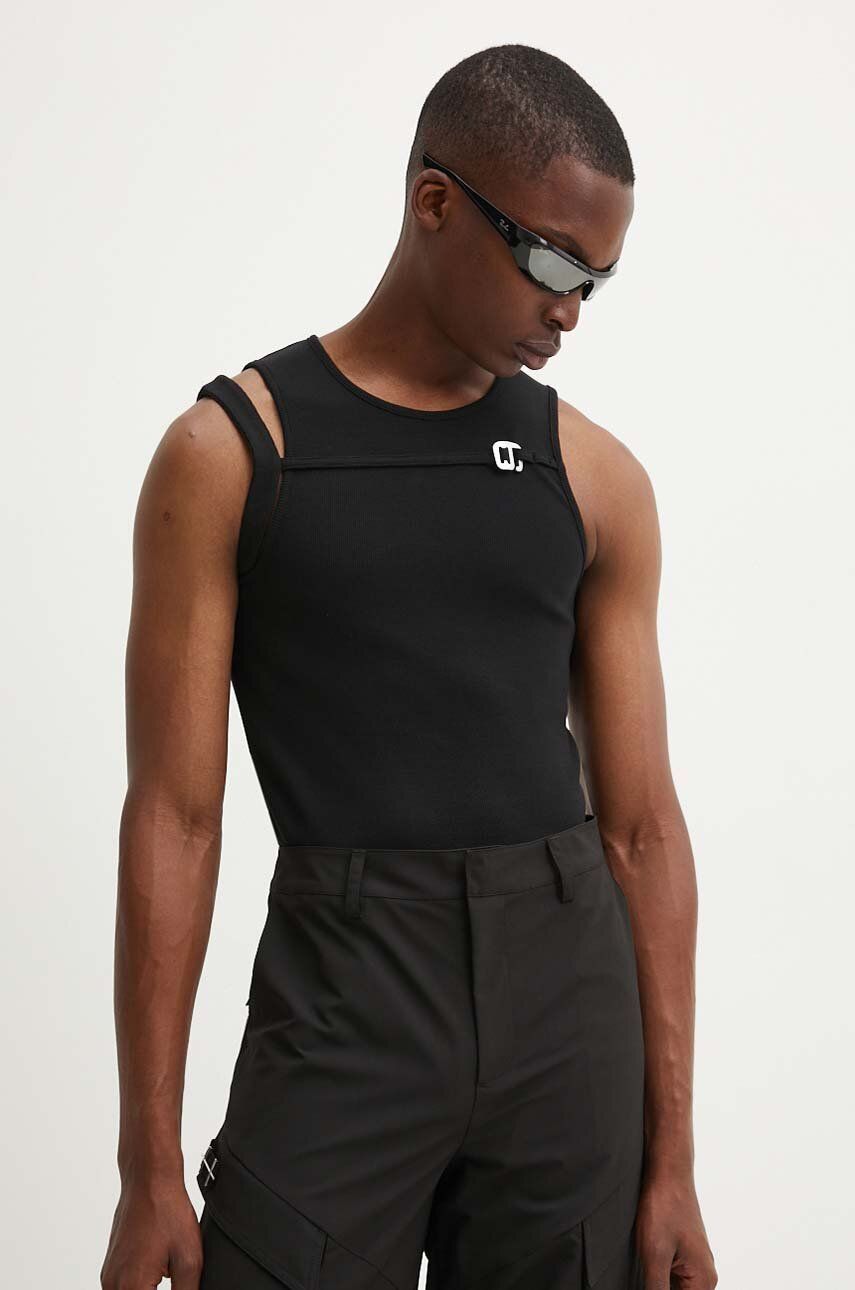 Linne HELIOT EMIL Cutout Detail Tank Top Svart | PREAW24.M.09.118, 1