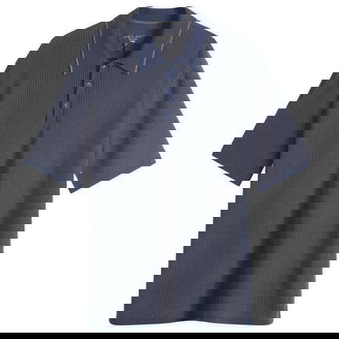 Polotröja rag & bone Harvey Knit Polo Blå | MBS24S017BC17, 0