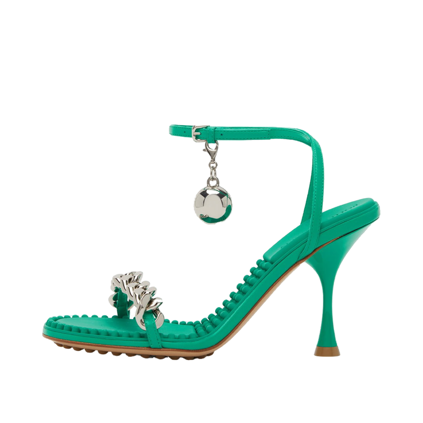 Sneakers och skor Bottega Veneta Dot Heeled Sandals "Green" Grön | 667178 VBSF0