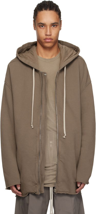 Sweatshirt Rick Owens Rick Owens DRKSHDW Hollywood Peter Zip-Up Hoodie Brun | DU01E3289 F, 0