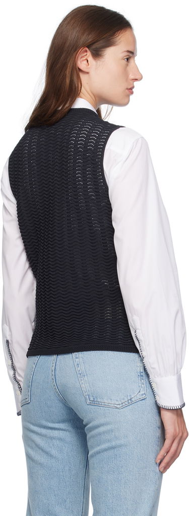 Väst rag & bone rag & bone Elisa Knit Vest Svart | WAS24F071UG71, 2