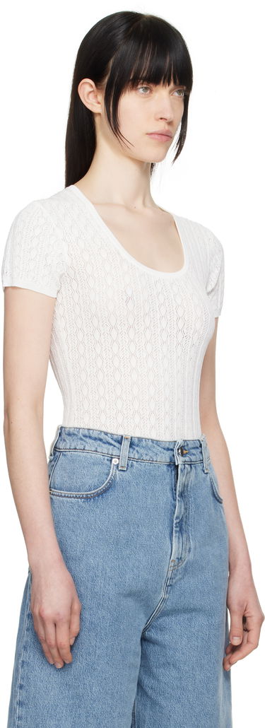 T-shirt Loulou de Saison Loulou de Saison Silas Bodysuit Vit | SILAS, 1