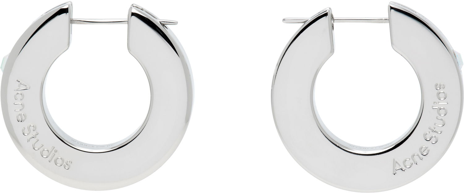 Örhängen Acne Studios Acne Studios Crystal Hoop Earrings Metallisk | C50459-, 0