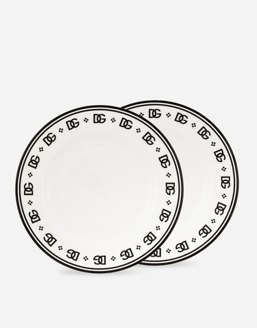 Heminredning Dolce & Gabbana Dolce & Gabbana Soup Bowl Set Vit | TC0S05TCALHU0082, 0