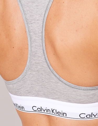 Behå CALVIN KLEIN MODERN COTTON UNLINED BRALETTE Grå | 0000F3785E-020-NOOS, 6